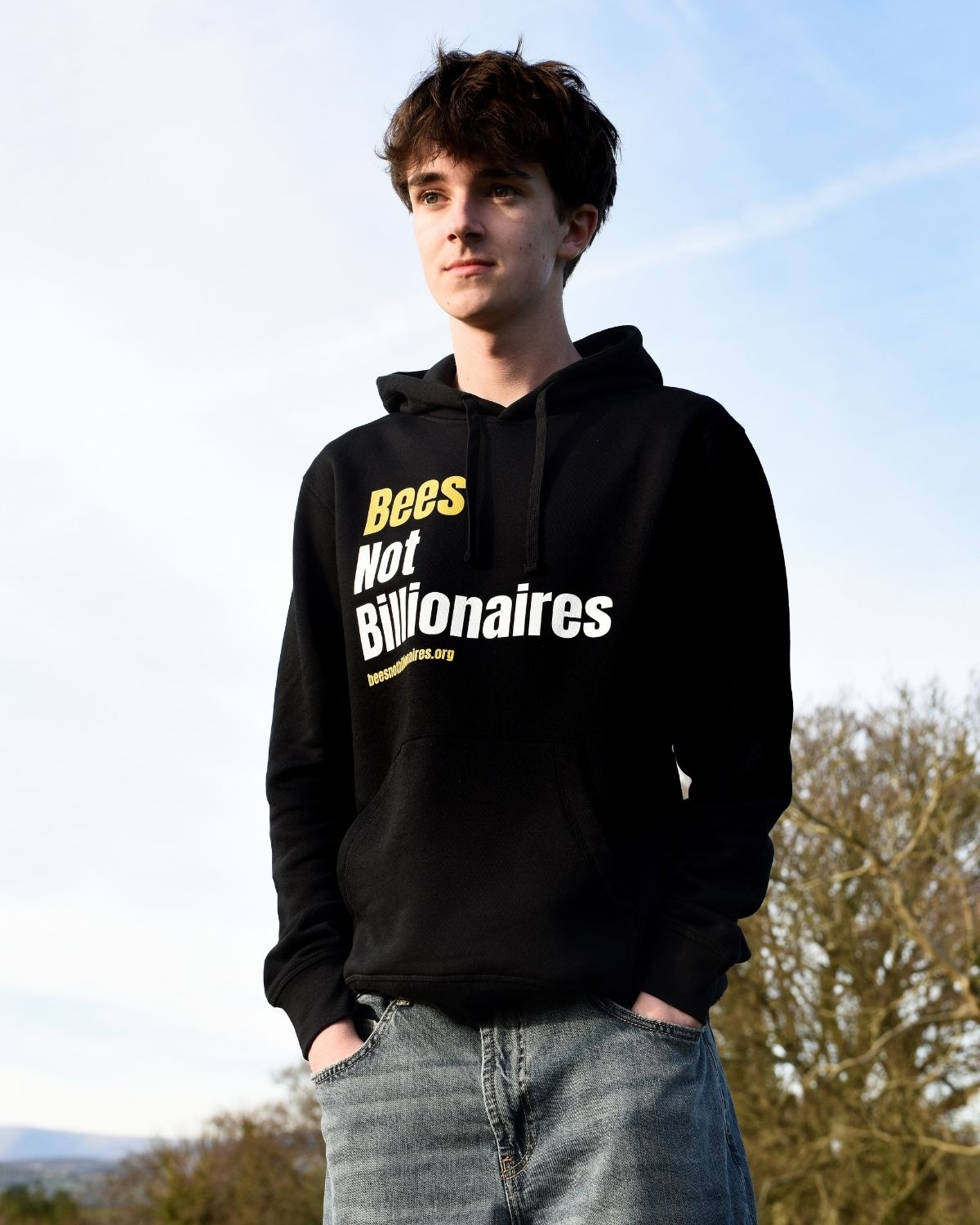 Bees Not Billionaires hoodie